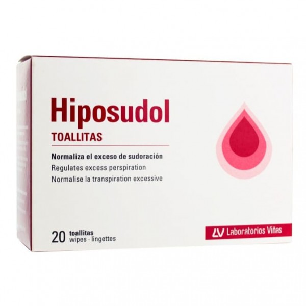 Hiposudol Toallitas Antitranspirantes 20 unidades