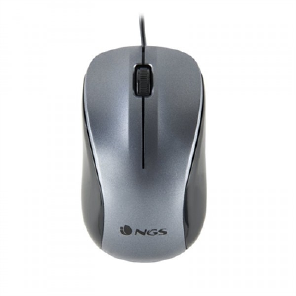 Ngs ratón óptico wired gray