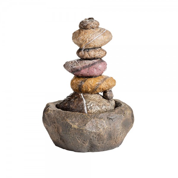 Fuente de poliresina para interior y exterior, 22 x 22 x 30 cm
