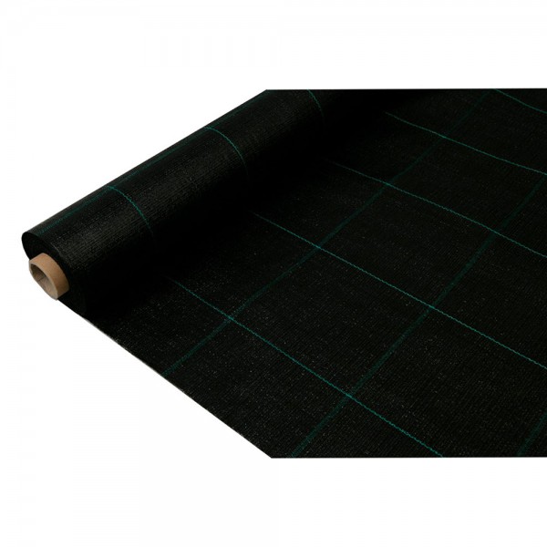 Malla antihierbas 100 gr/m², 1 x 25 m, color negra
