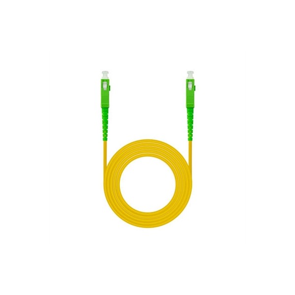 Nanocable cable fibra sc/apc lszh amarillo 15m
