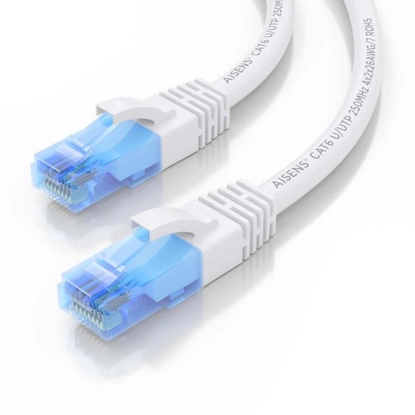 Aisens cable rj45 cat.6 utp awg26 cca blanco 2.0