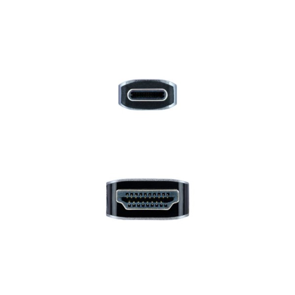 Nanocable cable conversor usb-c/m a hdmi/m 1.8 m