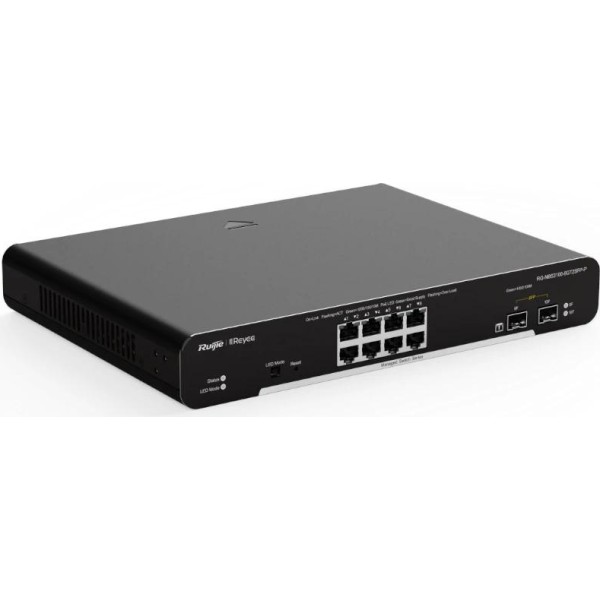 Reyee switch l2 8xgb poe+ 2xsfp slots rack